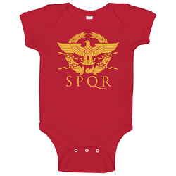 Spqr Eagle Rome Latin Cool Retro Baby One Piece Spqr Eagle Rome Latin Cool Retro Baby One Piece