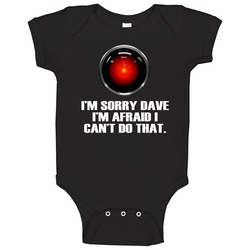 Hal 9000 2001 Space Odyssey Movie Vintage Baby One Piece Hal 9000 2001 Space Odyssey Movie Vintage Baby One Piece