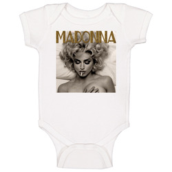 Madonna Retro Rock Star 80s Pop Baby One Piece Madonna Retro Rock Star 80s Pop Baby One Piece