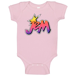 Jem 80s Girl Band Baby One Piece Jem 80s Girl Band Baby One Piece