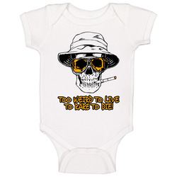 Hunter S Thompson Too Weird To Live Too Rare To Die Baby One Piece Hunter S Thompson Too Weird To Live Too Rare To Die Baby One Piece