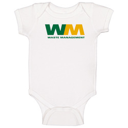 Waste Management American Fan Logo Gift Baby One Piece Waste Management American Fan Logo Gift Baby One Piece