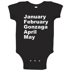 Gonzaga University Cool March Madness College Basketball Fan Baby One Piece Gonzaga University Cool March Madness College Basketball Fan Baby One Piece
