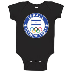 Israel Winter Olympic Team Pyeongchang 2018 Round Logo Baby One Piece Israel Winter Olympic Team Pyeongchang 2018 Round Logo Baby One Piece
