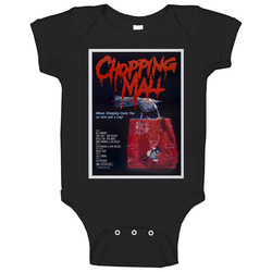 Chopping Mall 80s Cult Classic Horror Movie Baby One Piece Chopping Mall 80s Cult Classic Horror Movie Baby One Piece