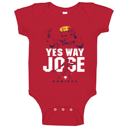Yes Way Jose Ramirez Cleveland Baseball Sports Baby One Piece Yes Way Jose Ramirez Cleveland Baseball Sports Baby One Piece