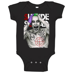 Jared Leto Joker Suicide Squad Black Baby One Piece