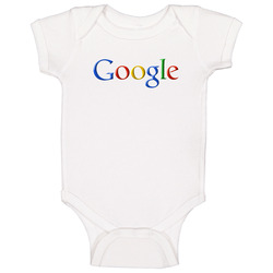Google Logo White Men's Baby One Piece Google Logo White Men's Baby One Piece