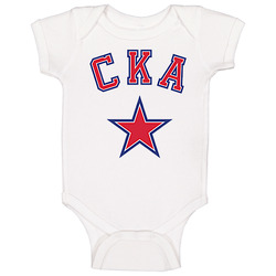 Khl Cka Russian Hockey Team Logo Baby One Piece Khl Cka Russian Hockey Team Logo Baby One Piece