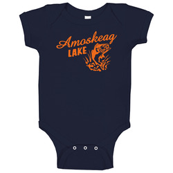 Amoskeag Lake Grown Ups Sandler Rock Kevin James Hayek Baby One Piece Amoskeag Lake Grown Ups Sandler Rock Kevin James Hayek Baby One Piece