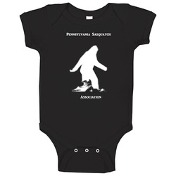 Pennsylvania Sasquatch Association Baby One Piece Pennsylvania Sasquatch Association Baby One Piece