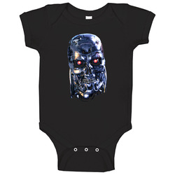Terminator Cyborg Retro Baby One Piece Terminator Cyborg Retro Baby One Piece