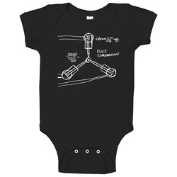 Back To The Future Flux Capacitor Baby One Piece Back To The Future Flux Capacitor Baby One Piece