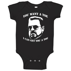 Walter Sobchak Big Lebowski Dude Toe Baby One Piece Walter Sobchak Big Lebowski Dude Toe Baby One Piece