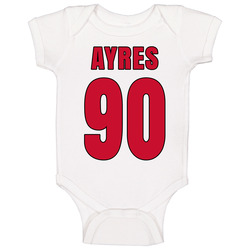 David Ayres 90 Emergency Goalie Carolina Hockey Fan Baby One Piece David Ayres 90 Emergency Goalie Carolina Hockey Fan Baby One Piece