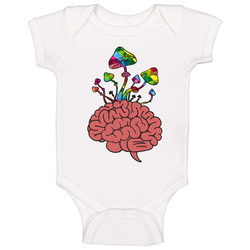 Brain On Shrooms Baby One Piece Brain On Shrooms Baby One Piece