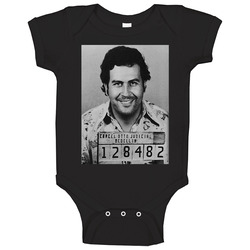 Narcos Pablo Escobar Mugshot Crime Tv Show Baby One Piece Narcos Pablo Escobar Mugshot Crime Tv Show Baby One Piece