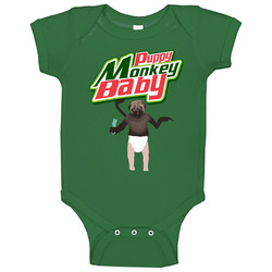 Puppy Monkey Baby Funny Mountain Dew Kickstart Superbowl Commercial Baby One Piece Puppy Monkey Baby Funny Mountain Dew Kickstart Superbowl Commercial Baby One Piece