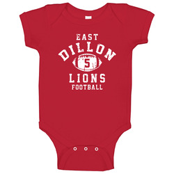 East Dillon Lions Football Netflix 5 Quarterback Baby One Piece East Dillon Lions Football Netflix 5 Quarterback Baby One Piece