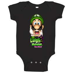 Luigi's Mansion Dark Moon Super Mario Baby One Piece Luigi's Mansion Dark Moon Super Mario Baby One Piece