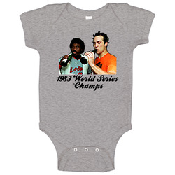 1983 Baltimore World Series Ripken Murray Baby One Piece 1983 Baltimore World Series Ripken Murray Baby One Piece