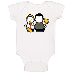 Shaun Of The Dead Chibi Cartoon Funny Movie Baby One Piece Shaun Of The Dead Chibi Cartoon Funny Movie Baby One Piece
