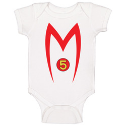 Speed Racer Mach 5 Car Logo Japanese Racing Cartoon Baby One Piece Speed Racer Mach 5 Car Logo Japanese Racing Cartoon Baby One Piece