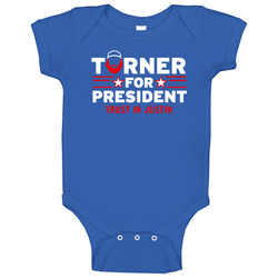 Justin Turner For President Los Angeles Baseball Team Fan Baby One Piece Justin Turner For President Los Angeles Baseball Team Fan Baby One Piece