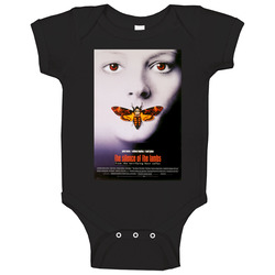 The Silence Of The Lambs Cool Vintage 90's Movie Fan Baby One Piece The Silence Of The Lambs Cool Vintage 90's Movie Fan Baby One Piece