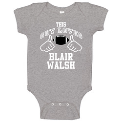 This Guy Loves Blair Walsh Minnesota Football Fan Sports T Shirts Baby One Piece This Guy Loves Blair Walsh Minnesota Football Fan Sports T Shirts Baby One Piece