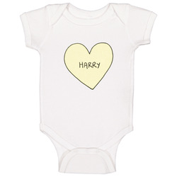 Harry Styles yellow heart  Baby One Piece