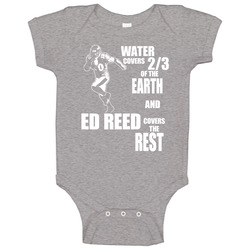 Ed Reed Baltimore Ravens Pro Bowl Cb Football Baby One Piece Ed Reed Baltimore Ravens Pro Bowl Cb Football Baby One Piece