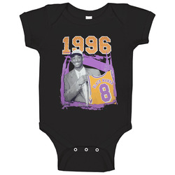 Kobe Bryant 1996 Draft Day Black Mamba Number 8 Tribute Baby One Piece Kobe Bryant 1996 Draft Day Black Mamba Number 8 Tribute Baby One Piece