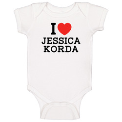 Classic I Heart Jessica Korda Popular Golf Player Fan Baby One Piece Classic I Heart Jessica Korda Popular Golf Player Fan Baby One Piece