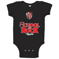 The Musical School Of Rock Logo Snake Baby One Piece The Musical School Of Rock Logo Snake Baby One Piece