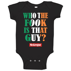 Who The Fook Irish Black Baby One Piece Who The Fook Irish Black Baby One Piece