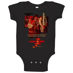 Western For A Few Dollars More Clint Eastwood Baby One Piece Western For A Few Dollars More Clint Eastwood Baby One Piece