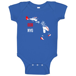 Odell Beckham Catch Giants Football Baby One Piece