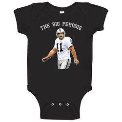 Sebastian Janikowski Oakland Football Big Perogie Baby One Piece