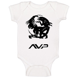 Avp Alien Vs Predator Baby One Piece Avp Alien Vs Predator Baby One Piece
