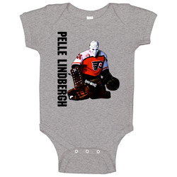 Pelle Lindbergh Philadelphia Goalie Legend Baby One Piece Pelle Lindbergh Philadelphia Goalie Legend Baby One Piece