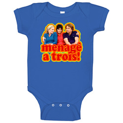 Three's Company Menage A Trois Funny Ritter, Baby One Piece Three's Company Menage A Trois Funny Ritter, Baby One Piece