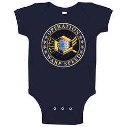 Operation Warp Speed Crest Seal Baby One Piece Operation Warp Speed Crest Seal Baby One Piece