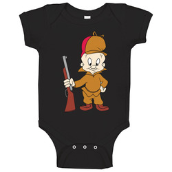 B Elmer Fudd Logo14554 Baby One Piece B Elmer Fudd Logo14554 Baby One Piece