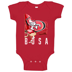Nick Bosa Plant That Flag San Francisco Football Baby One Piece