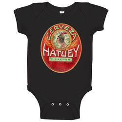 Hatuey Beer Vintage Cuban Beer Label Beer Lovers Baby One Piece Hatuey Beer Vintage Cuban Beer Label Beer Lovers Baby One Piece