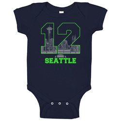 Cool Seattle Seahawks 12th Man T Shir Baby One Piece Cool Seattle Seahawks 12th Man T Shir Baby One Piece