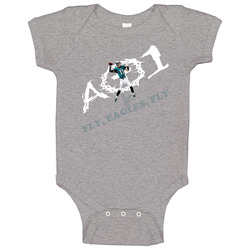 Carson Wentz Philadelphia Ao1 Fly Eagles Fly Parody Baby One Piece