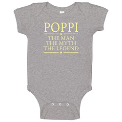 Poppi Man Myth Legend Baby One Piece