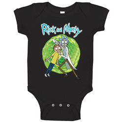 Rickmorty Baby One Piece Rickmorty Baby One Piece